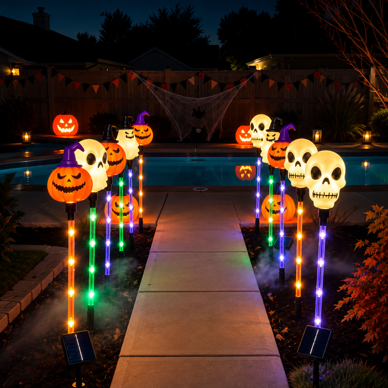 Halloween Outdoor Garden Waterproof Decorative String Lights